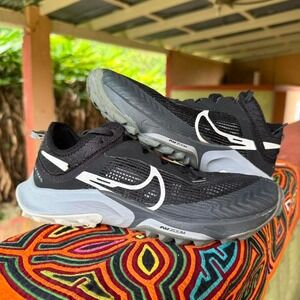Nike Air‎ Zoom Terra Kiger 8 Trail Running Shoes Men Size 6 Sneakers Black White